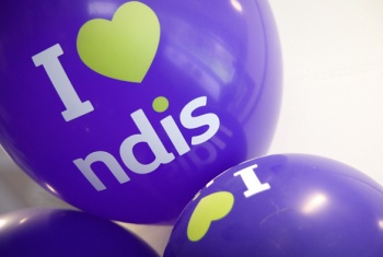 NDIS branded balloons